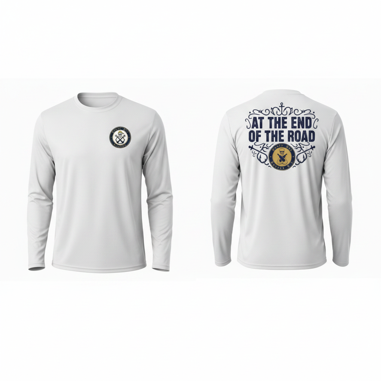 Long Sleeve Fishing Shirt — "At The End of the Road"